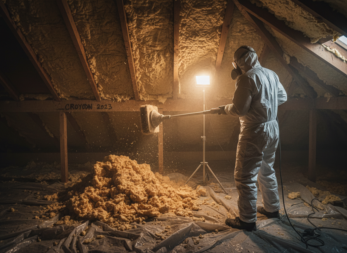 Spray Foam Removal in Mitcham